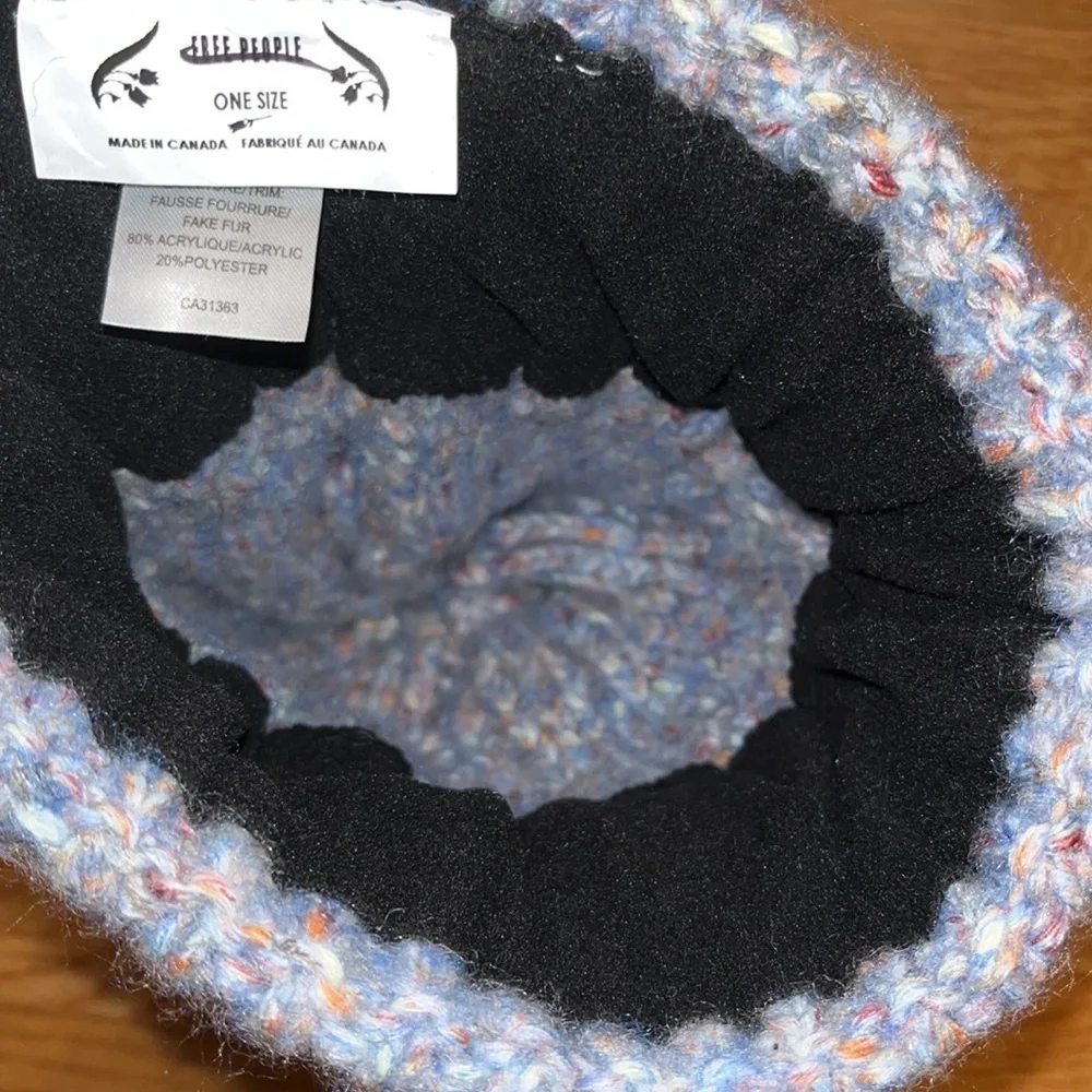 New Free People Confetti Cable Pom Beanie
